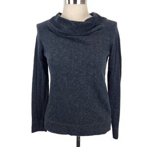 James Perse Cowl Funnel Neck Top‎ Womens 3 Large Charcoal Gray Heather Pullover